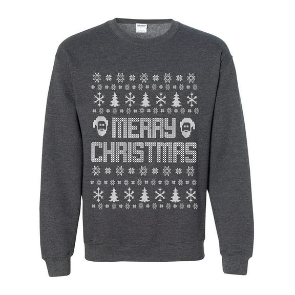 Merry Christmas Ugly Holiday Sweatshirt Crewneck Sweatshirt
