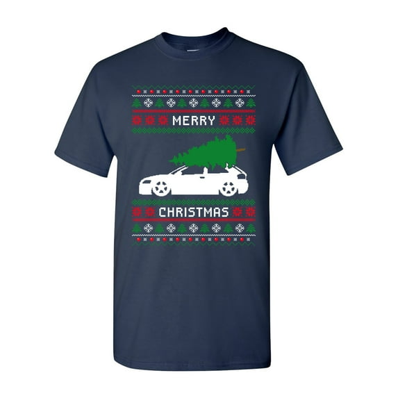 Merry Christmas Ugly Xmas Tree Funny Humor DT Adult T-Shirt Tee