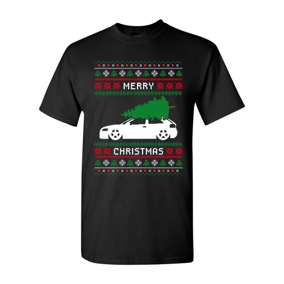 Merry Christmas Ugly Xmas Tree Funny Humor DT Adult T-Shirt Tee