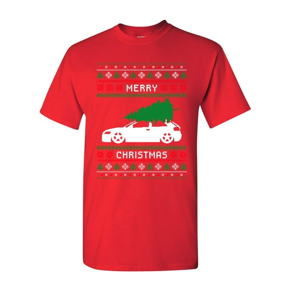 Merry Christmas Ugly Xmas Tree Funny Humor DT Adult T-Shirt Tee
