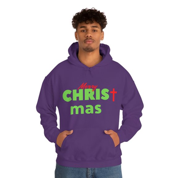 Merry Christmas Unisex Heavy Blend™ Hooded Sweatshirt