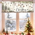 thumbnail image 1 of Merry Christmas Valances for Windows 54x18 Inch Xmas Pine Trees Boho Curtain Valance for Kitchen Bathroom Living Room Bedroom Decor, 1 of 7