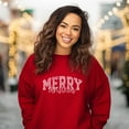 thumbnail image 1 of Merry Christmas Varsity Checkered - Sweatshirt, 1 of 9