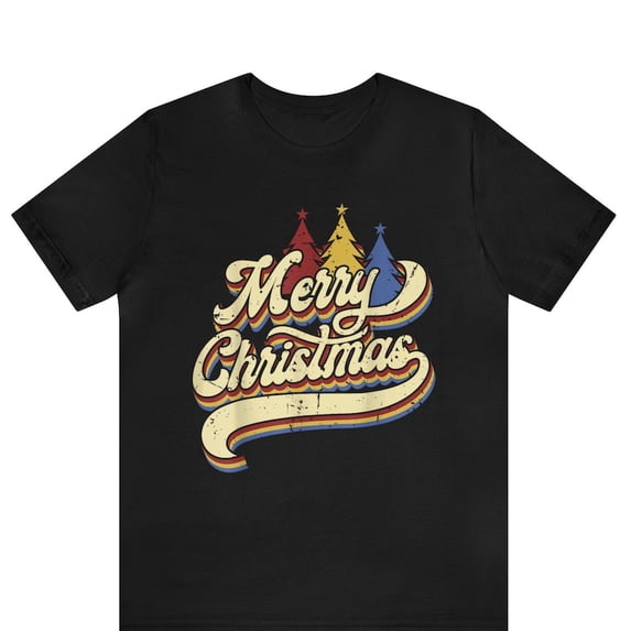 Merry Christmas Vintage Retro Holiday Family Party Graphic Novelty Tee,for men and women up to 5XL
