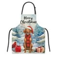 thumbnail image 1 of Merry Christmas Vizsla Enjoys Woofmas Winter Xmas Holiday Apron Vizslas Dog Lover Gifts Idea for Cooking Grilling Baking Painting Gardening - 02022, 1 of 5
