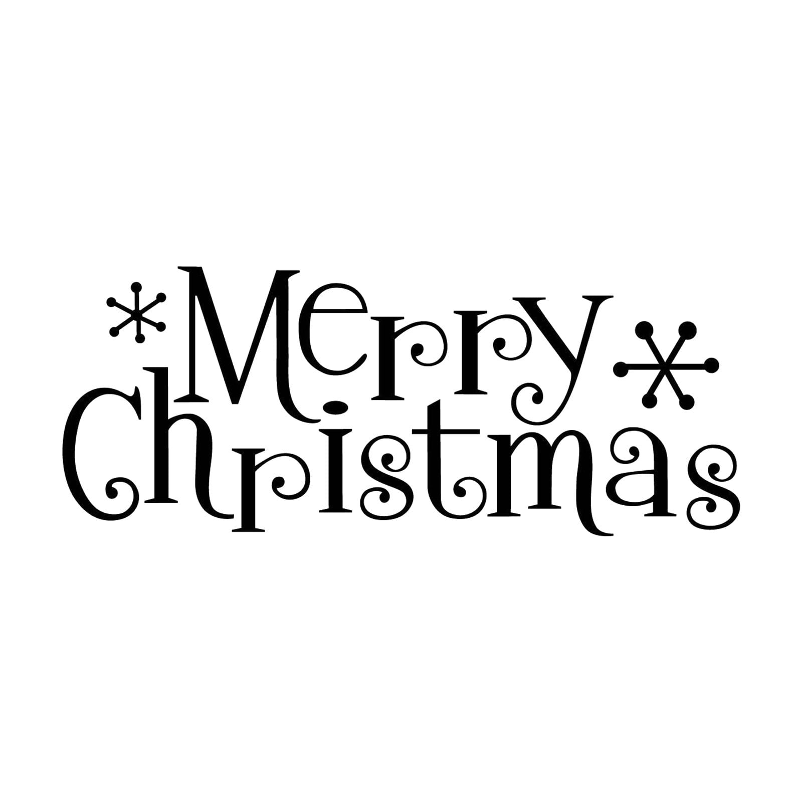 Merry Christmas Wall Stickers Removable Christmas Art Decals Christmas