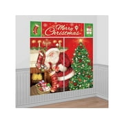 "Merry Christmas" Wall Vinyl Scene Setters Kit, 5 Ct. | Party Decoration