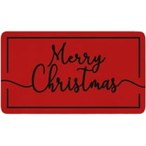 Merry Christmas Welcome Door Mat 30x17 Inch Christmas Doormat for Indoor Outdoor Entrance Non-Slip Washable Floor Mats Winter Xmas Holiday Home Decor Rug