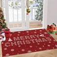 thumbnail image 1 of Merry Christmas Welcome Mat Outdoor Coir Doormat, with Heavy-Duty PVC Backing, Kitchen Rugs and Mats Washable Non-Skid Kitchen Mats Christmas Decorative Runner Rugs for Outdoor/Indoor Uses 2'x3', 1 of 9
