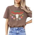thumbnail image 1 of Merry Christmas Western Shirt for Women and Teens Festive Bull Skull Country Graphic Tee Espresso Shirt Adult Large, 1 of 4