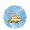 thumbnail image 1 of Merry Christmas Wheaten Terrier Ceramic Ornament 2.8 in x 2.8 in, 1 of 3