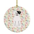 thumbnail image 1 of Merry Christmas White Boxer Cooper Ceramic Ornament 2.8 in x 2.8 in, 1 of 3
