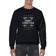 thumbnail image 1 of Merry Christmas With Dinosaurs Sweatshirt Men -Smartprints Designs, Male XX-Large, 1 of 4
