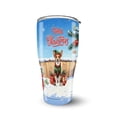 thumbnail image 1 of Merry Christmas Woofmas Xmas Noel Basenji Elf Candy Cane Snow 30oz Stainless Steel Tumbler Insulated Cup with Lid African Barkless Dog Lover - 13017, 1 of 5