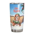thumbnail image 1 of Merry Christmas Woofmas Xmas Noel Cavalier King Charles Spaniel Elf Candy Cane Snow 20oz Stainless Steel Tumbler Insulated Cup with Lid Dog Lover Gifts - 13017, 1 of 5