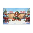 thumbnail image 1 of Merry Christmas Woofmas Xmas Noel Cavalier King Charles Spaniel Elf Candy Cane Snow Doormat Dog Lover Gifts Indoor Outdoor Welcome Mat - 13017, 1 of 5