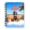 thumbnail image 1 of Merry Christmas Woofmas Xmas Noel English Setter Elf Candy Cane Snow Spiral Bound Journal Dog Lover 5x7in Spiral Notebook - 13017, 1 of 5