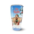 thumbnail image 1 of Merry Christmas Woofmas Xmas Noel Goldendoodle Elf Candy Cane Snow 30oz Stainless Steel Tumbler Insulated Cup with Lid Doodle Dog Lover Gifts Idea - 13017, 1 of 5