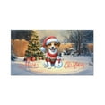 thumbnail image 1 of Merry Christmas Woofmas Xmas Noel Jack Russell Terrier Santa Snowman Doormat Parson Jack Dog Lover Indoor Outdoor Welcome Mat - 13016, 1 of 5