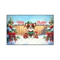 thumbnail image 1 of Merry Christmas Woofmas Xmas Noel Papillon Elf Candy Cane Snow Indoor Rug Pap Butterfly Dog Lover Carpet Living Bed Room Sofa Home Decor - 13017, 1 of 5