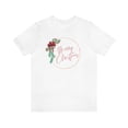 thumbnail image 1 of Merry Christmas Wreath Unisex Jersey Short Sleeve T-shirt, 1 of 1