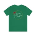 thumbnail image 1 of Merry Christmas Wreath Unisex Jersey Short Sleeve T-shirt, 1 of 1