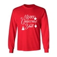 thumbnail image 1 of Merry Christmas Y'all Adult Long Sleeve T-shirt, 1 of 3