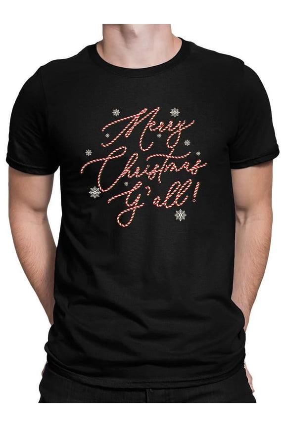 Merry Christmas Y'all Candy Cane T-shirt Men's