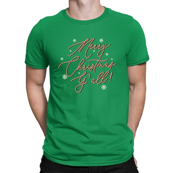 Merry Christmas Y'all Candy Cane T-shirt Men's