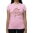 thumbnail image 1 of Merry Christmas Y'all Candy Cane Tee T-shirt Women's, 1 of 1