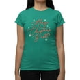 thumbnail image 1 of Merry Christmas Y'all Candy Cane Tee T-shirt Women's, 1 of 1