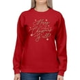 thumbnail image 1 of Merry Christmas Y'all Candy Cane Women's Sweatshirt, 1 of 4