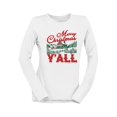 thumbnail image 1 of Merry Christmas Y'all Country Women's Long Sleeve, 1 of 4