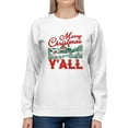 thumbnail image 1 of Merry Christmas Y'all Country Women's Sweatshirt, 1 of 4