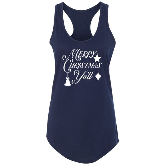 Merry Christmas Y'all Racerback Tank