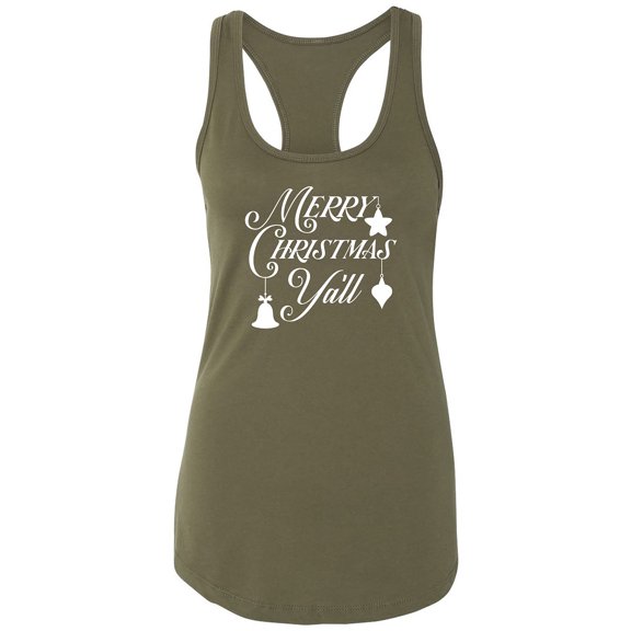 Merry Christmas Y'all Racerback Tank