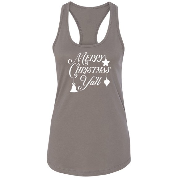 Merry Christmas Y'all Racerback Tank