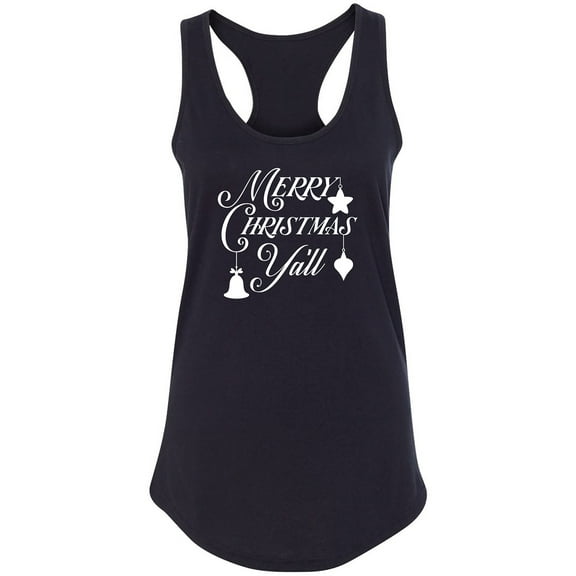Merry Christmas Y'all Racerback Tank