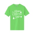 thumbnail image 1 of Merry Christmas Y'all Short Sleeve Neon T-Shirt, 1 of 1