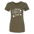 thumbnail image 1 of Merry Christmas Y'all Womens crewneck tee, 1 of 2