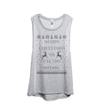 thumbnail image 1 of Merry Christmas Ya Filthy Animal DISC Women's Fashion Sleeveless Muscle Workout Yoga Tank Top Sport Grey 2X-Large, 1 of 3