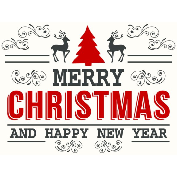 Merry Christmas Yard Sign - 18X24" with Stake - Fast Free Shipping!
