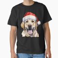 thumbnail image 1 of Merry Christmas Yellow Lab With A Funny Dog And A Holiday Vibe G21694 Unisex T-Shirt, Up to Size 5XL, 1 of 2