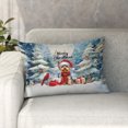 thumbnail image 1 of Merry Christmas Yorkshire Terrier Enjoys Woofmas Winter Xmas Holiday Pillowcase Double Sided Yorkie Dog Lover Gifts Pillow Case Covers - 02022, 1 of 3