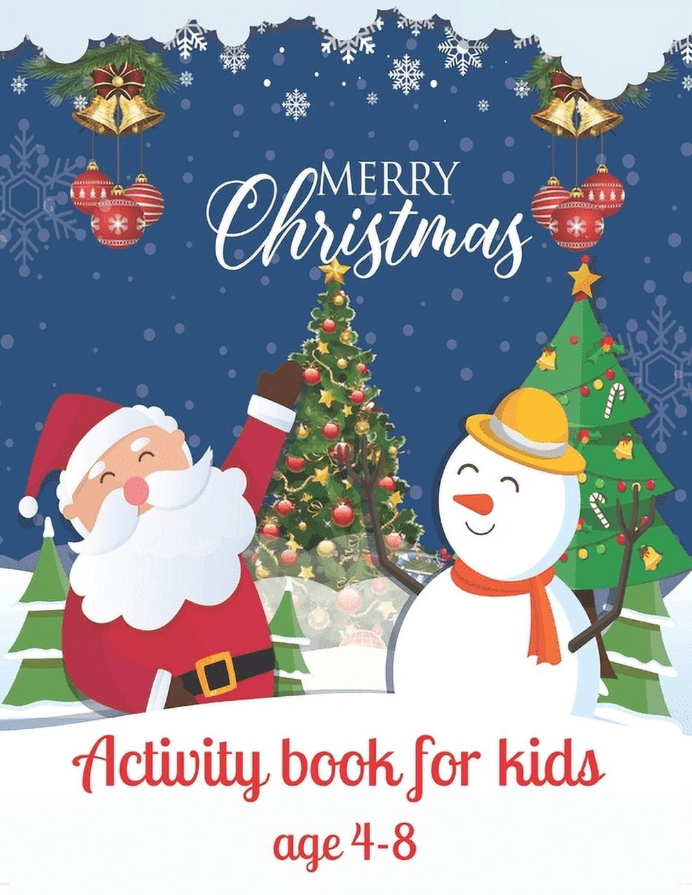 Merry Christmas activity book for kids age 4-8 : A Creative Holiday ...
