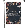 thumbnail image 1 of Merry Christmas and Happy New Year Garden Flag, Double-Sided Flag for Homes, 12 x 18 Inch, 1 of 3