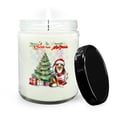 thumbnail image 1 of Merry Christmas and Happy New Year Santa Collie Holiday Xmas Winter 2025 Soy Wax Candle Collie Dog Lover Gifts Idea 16oz White Vanilla Candle - 00024, 1 of 5