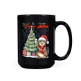 thumbnail image 1 of Merry Christmas and Happy New Year Santa Manx Holiday Xmas Winter Mug Cat Lover Kitten Owner Gifts Coffee Tea Cup - 00024, 1 of 4