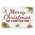 thumbnail image 1 of Merry Christmas and a Happy New Year Sign Farmhouse Christmas Decorations Home 8x12 108120097004, 1 of 6