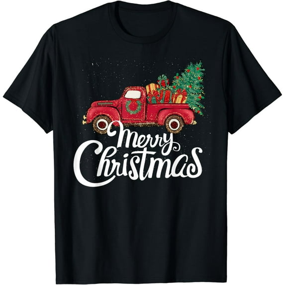 Merry Christmas cute Christmas Tree Truck T-Shirt